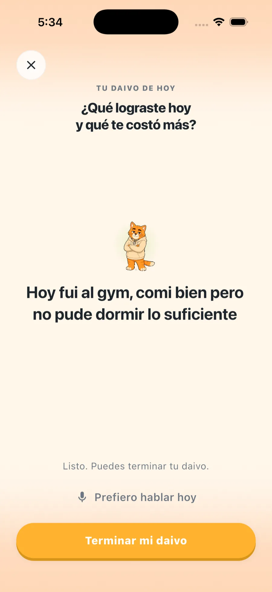 Pantalla grabar: habla tu daivo